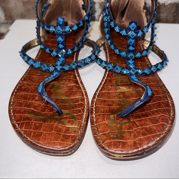 Blue and With Zebra Print Flats - Picture 5 of 9